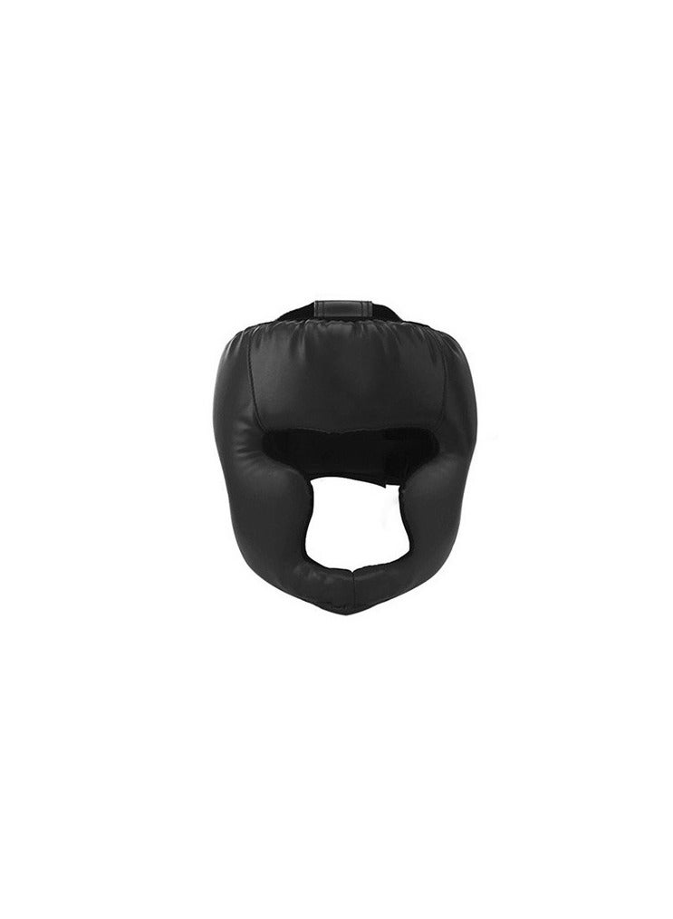 Generic Black Protective Boxing Headgear for Boxing, Taekwondo, Sparring, MMA, and Muay Thai 