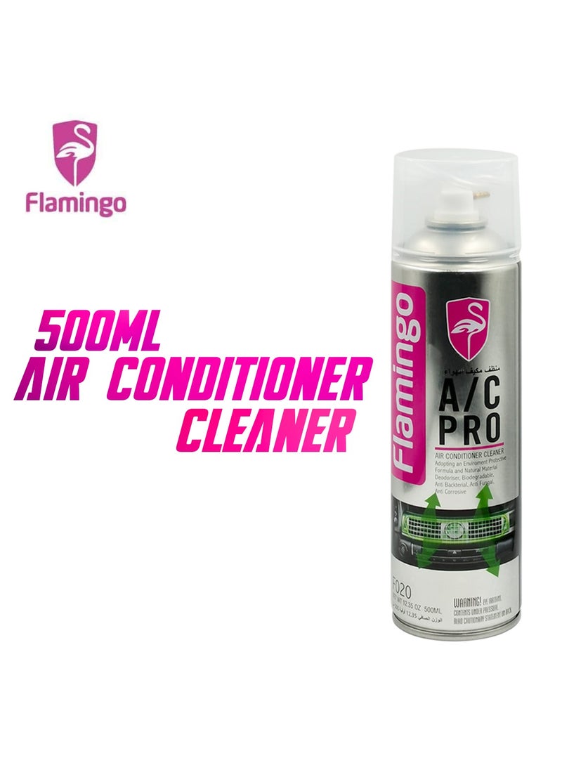 FLAMINGO - AC PRO Air Conditioner Cleaner Car AC Cleaner Professional Air Conditioner Cleaner For Optimal Car AC 500ml - Image 1