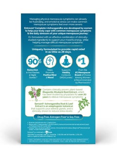 Estroven Complete + Ashwagandha Multi-Symptom Menopause Supplement For Women  - Image 2