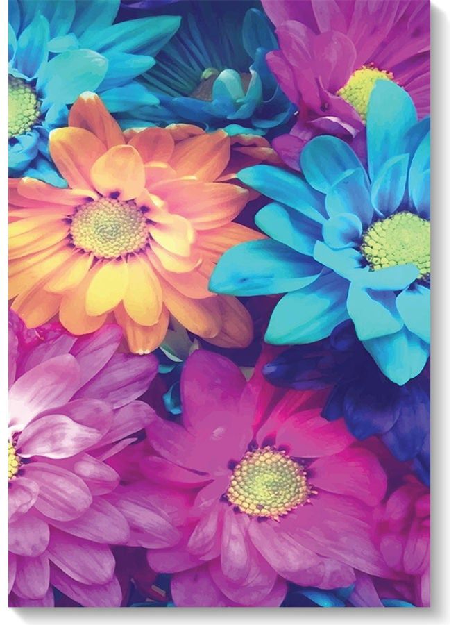 RYN Flowers Wall Art Multicolour 40x60cm - Image 1