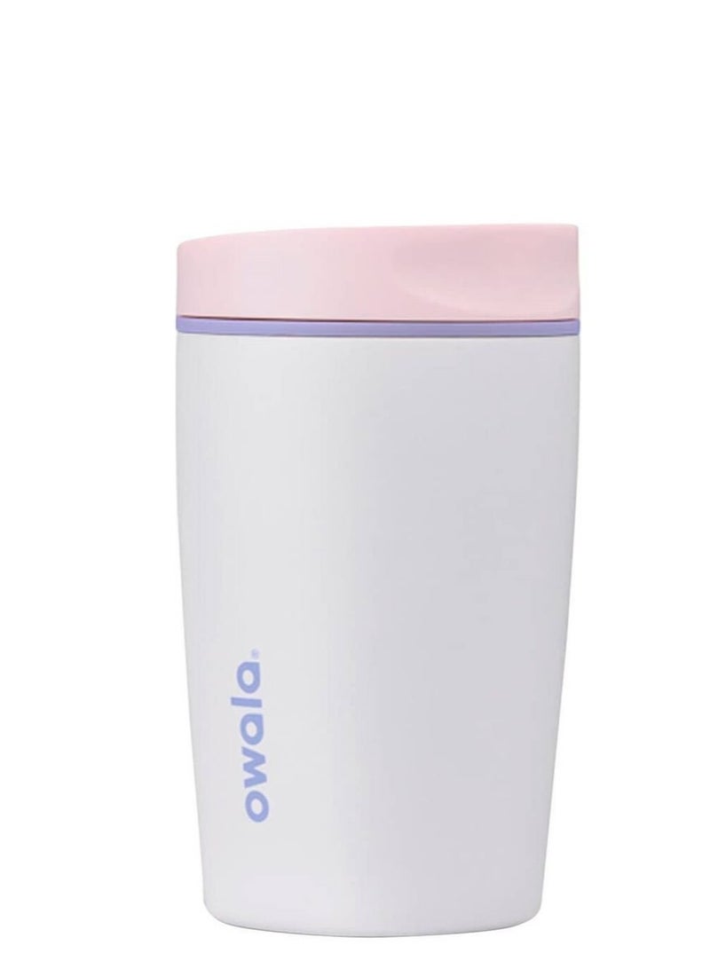 Owala SmoothSip Slider Insulated Stainless Steel Coffee Tumbler, Reusable Iced Coffee Cup, Hot Coffee Travel Mug, BPA Free 12 oz - Image 1