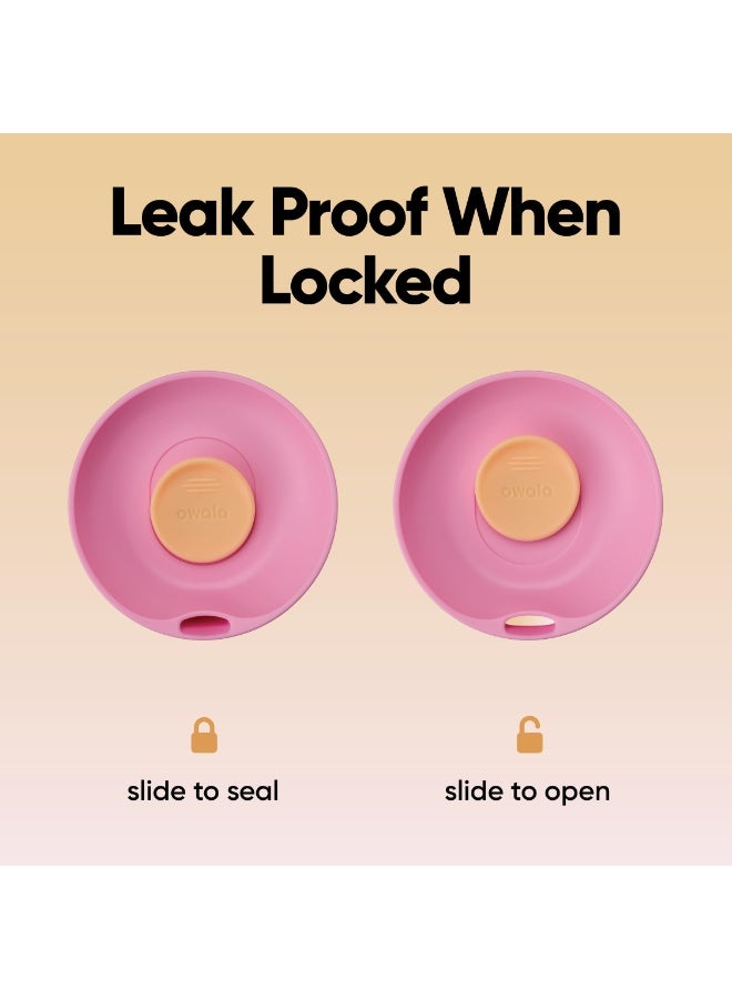 Owala SmoothSip Slider Insulated Stainless Steel Coffee Tumbler, Reusable Iced Coffee Cup, Hot Coffee Travel Mug, BPA Free 12 oz - Image 4