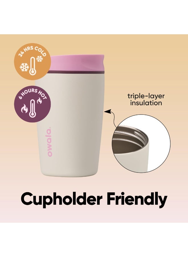 Owala SmoothSip Slider Insulated Stainless Steel Coffee Tumbler, Reusable Iced Coffee Cup, Hot Coffee Travel Mug, BPA Free 12 oz - Image 5