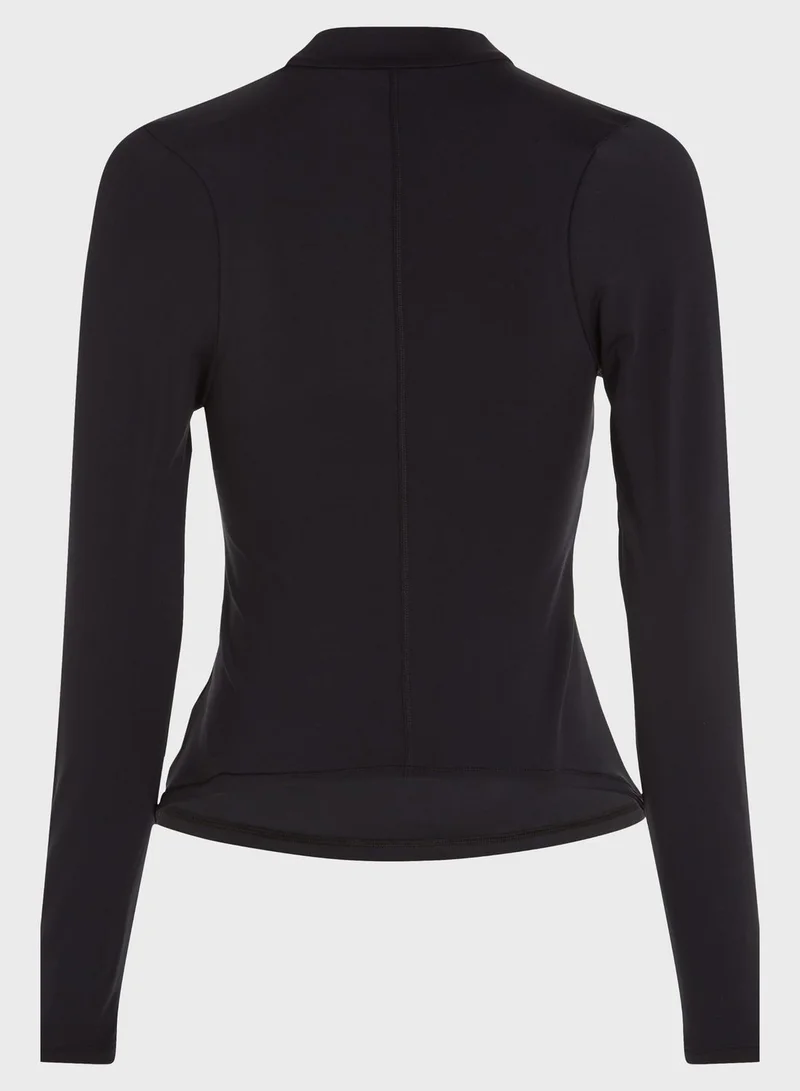 Calvin Klein Sports Logo Ls Top