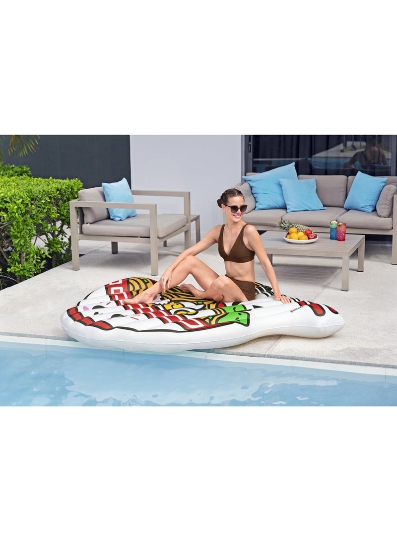 بست واي مرتبة عائمة علي شكل طبق نودلز قابل للنفخ 176x155x24 سم - 43841 - Image 4