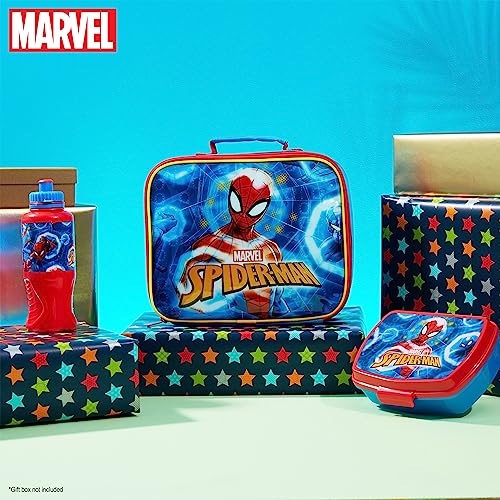 Marvel Spiderman 3Piece Kids Lunch Box Set Insulated Bag Snack Box BPAFree 145 fl oz Water Bottle Gifts for Kids Boys Multicolor Spiderman - Image 3