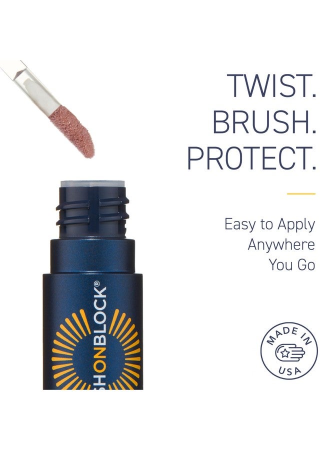 Brush On Block Sun Shine Protective Lip Oil SPF 30, Mineral Protection from UVA/UVB & Blue Light, Hydrating, Cruelty-Free, Gluten-Free, & Vegan, Fig - Image 4