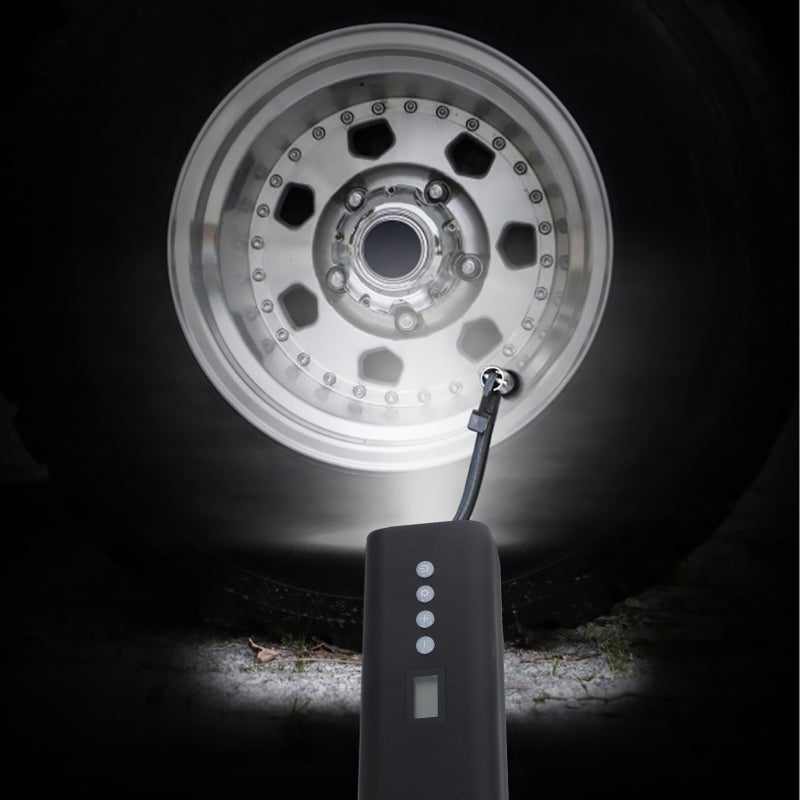 🚗 مضخة هواء محمولة صغيرة مع تصميم متين للسيارات والدراجات - Image 2