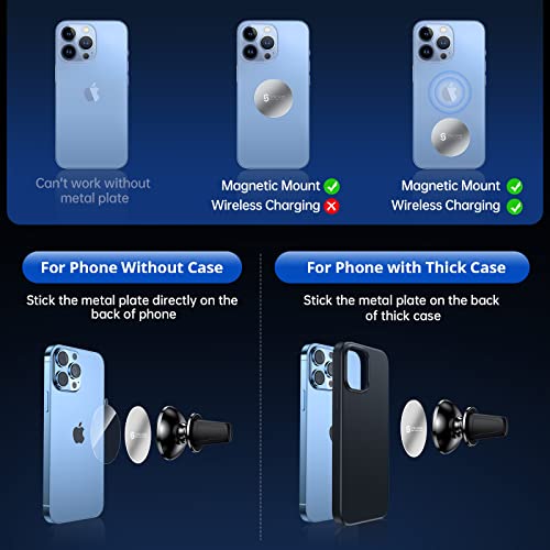 SYNCWIRE Magnetic Phone Holder for Car, Super Strong Magnet Phone Holder Mount Air Vent 360° Rotatable Cell Phone Holder Mount for Car Compatible iPhone 17 16 15 14 13 12 11 Pro Max, X XS XR,Android - Image 5