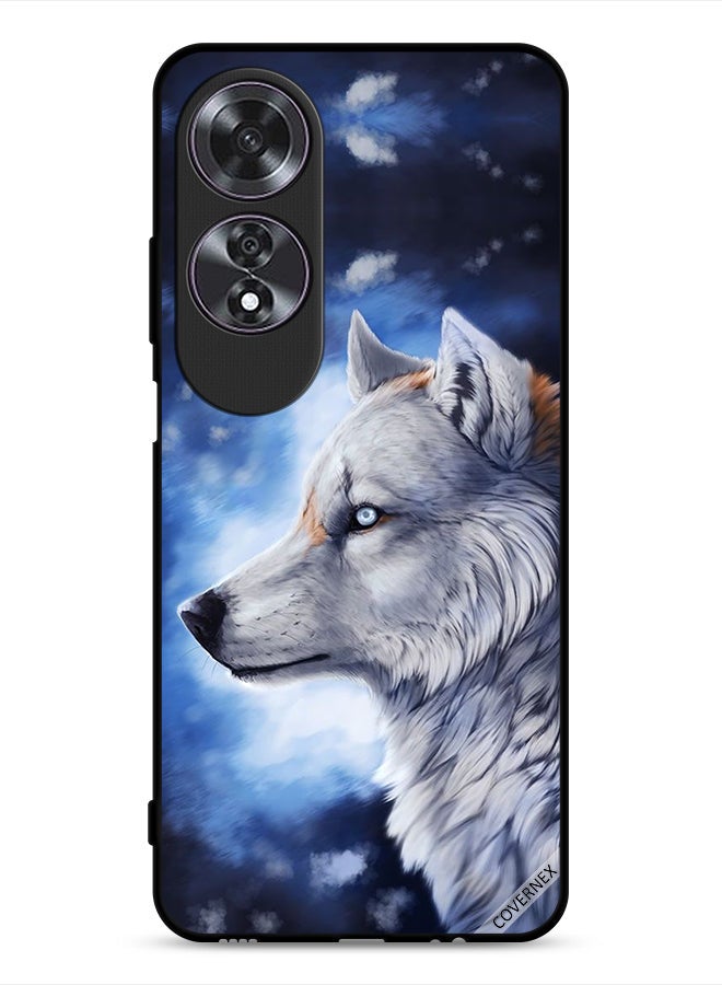Covernex Oppo A60 Protective Case Cover Wolf Paint Art - Image 1