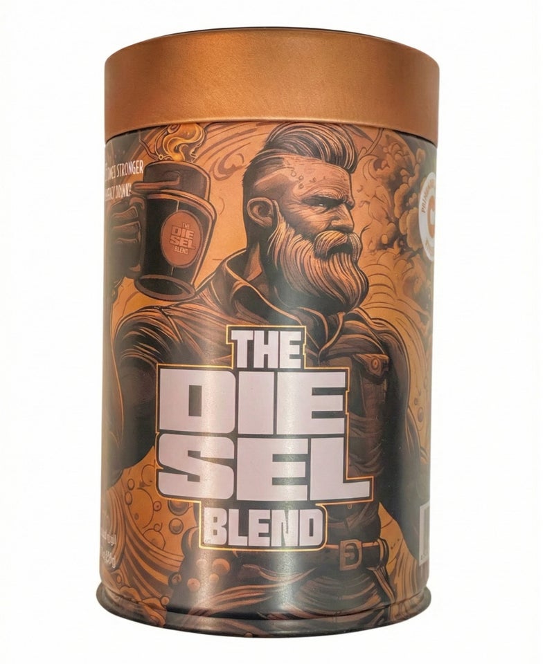THE DIESEL BLEND Power Coffee, 250g Ground Aluminum Tin, Extra Strong Italian Roast from Dubai, Up to 25× Stronger Than Regular Coffee or Energy Drinks, All-Natural High-Caffeine Boost, No Additives - Image 1