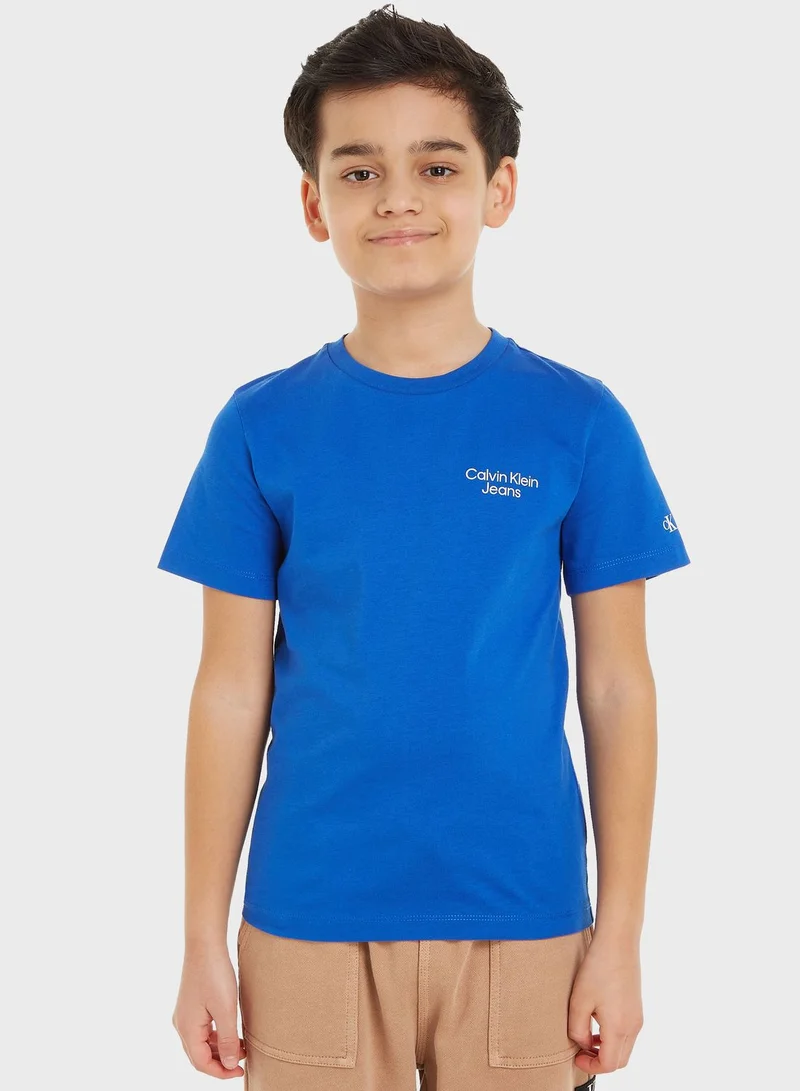 Calvin Klein Jeans Kids Crew Neck T-Shirt