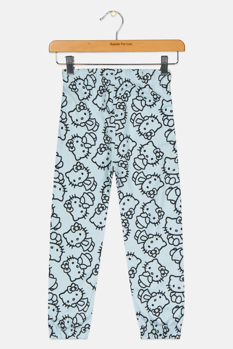 Hello Kitty Kids Girl Graphic Print Jogger Pants, Multicolor - Image 2