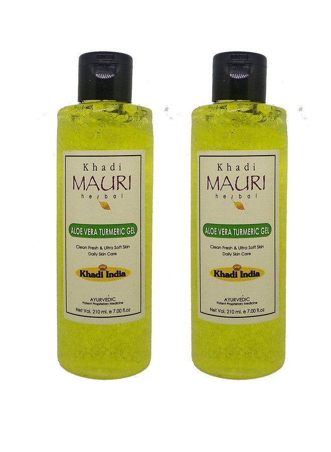 Khadi Mauri Aloe Vera Turmeric Gel - Pack Of 2 (420 ml) - Image 1
