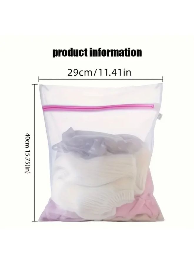 1pc Fine Mesh Laundry Bag With Zipper For Delicates Underwear And Bras - Image 3