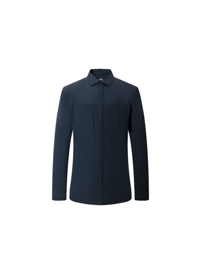 Septwolves Men's Long-sleeve Shirt, Autumn Top, Textured Plaid Long Shirt For Men, Fashionable Casual Menswear - Image 3