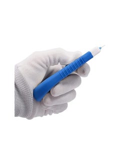 PROMASS Ceramic Scraper,Ceramic Scraper Car Sticker Remover Glass Stove Top Razor Scraper Label,Glue,Paint,Adhesive Remover Tool + 10pcs Stainless Steel Razor Blades (Blue)  - Image 4