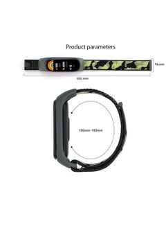 Generic ylon Band for Xiaomi Mi Band 7/Mi Band 6/Mi Band 5/Mi Band 4/Mi Band 3, Bracelet Nylon Watch Strap Adjustable Sport Replacement Strap for Men Women  - Image 3