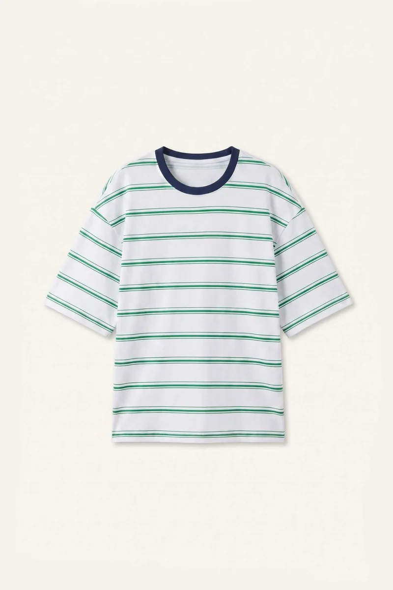 Boxy Fit Crew Neck Short Sleeve T-Shirt