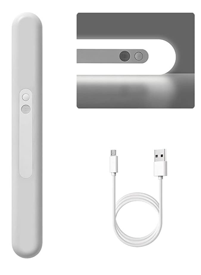 Excefore - LED Rechargeable Under Cabinet Lights, Wireless Motion Sensor Closet Lights, Rechargable Light with Stepless Dimming, on Anywhere for Under Cabinet, Hallway, Stairway and More  (12") - Image 1