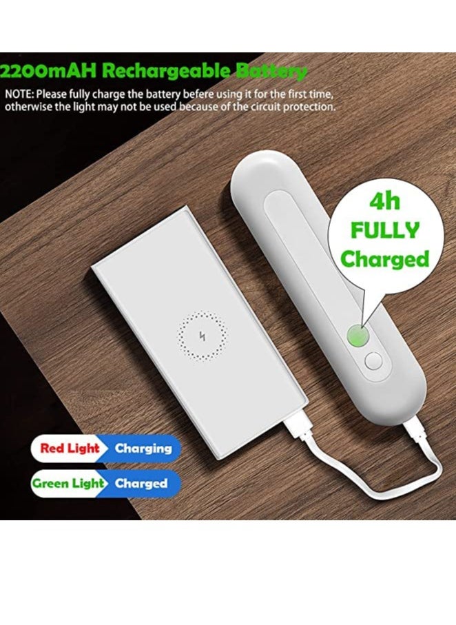 Excefore - LED Rechargeable Under Cabinet Lights, Wireless Motion Sensor Closet Lights, Rechargable Light with Stepless Dimming, on Anywhere for Under Cabinet, Hallway, Stairway and More  (12") - Image 1