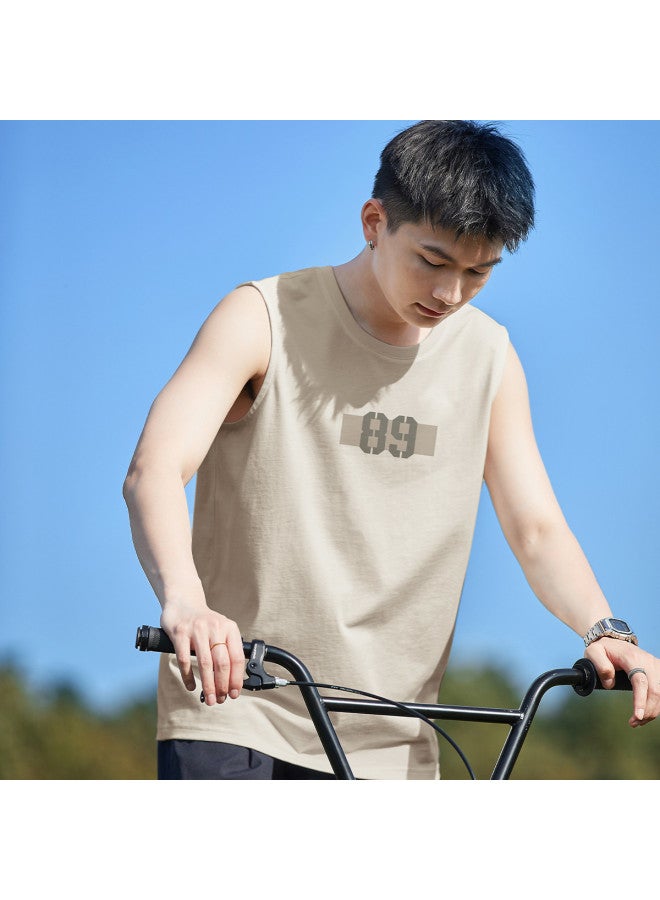 TonLion 2025 Summer Men's Sleeveless Vest, Versatile Casual Tank Top, Loose And Breathable Men's Vest - Image 3