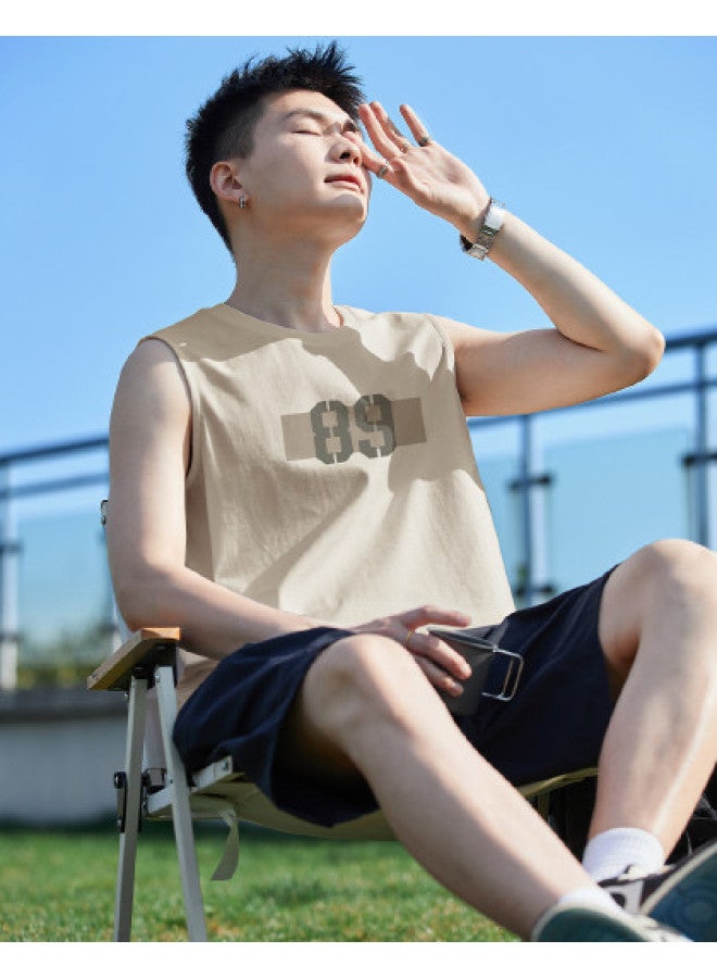 TonLion 2025 Summer Men's Sleeveless Vest, Versatile Casual Tank Top, Loose And Breathable Men's Vest - Image 1