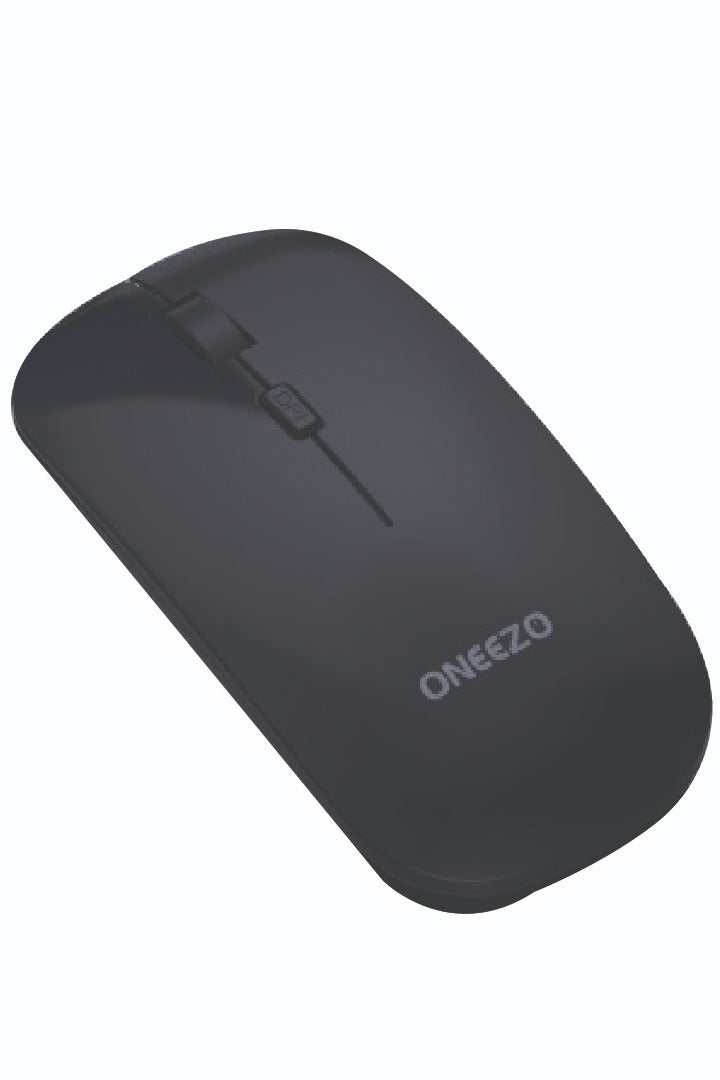 ONEEZO Wireless Mouse, 2.4G Wireless Technology, Optical Tracking, Up to 10m Wireless Range Ergonomic Design, Black - Image 2