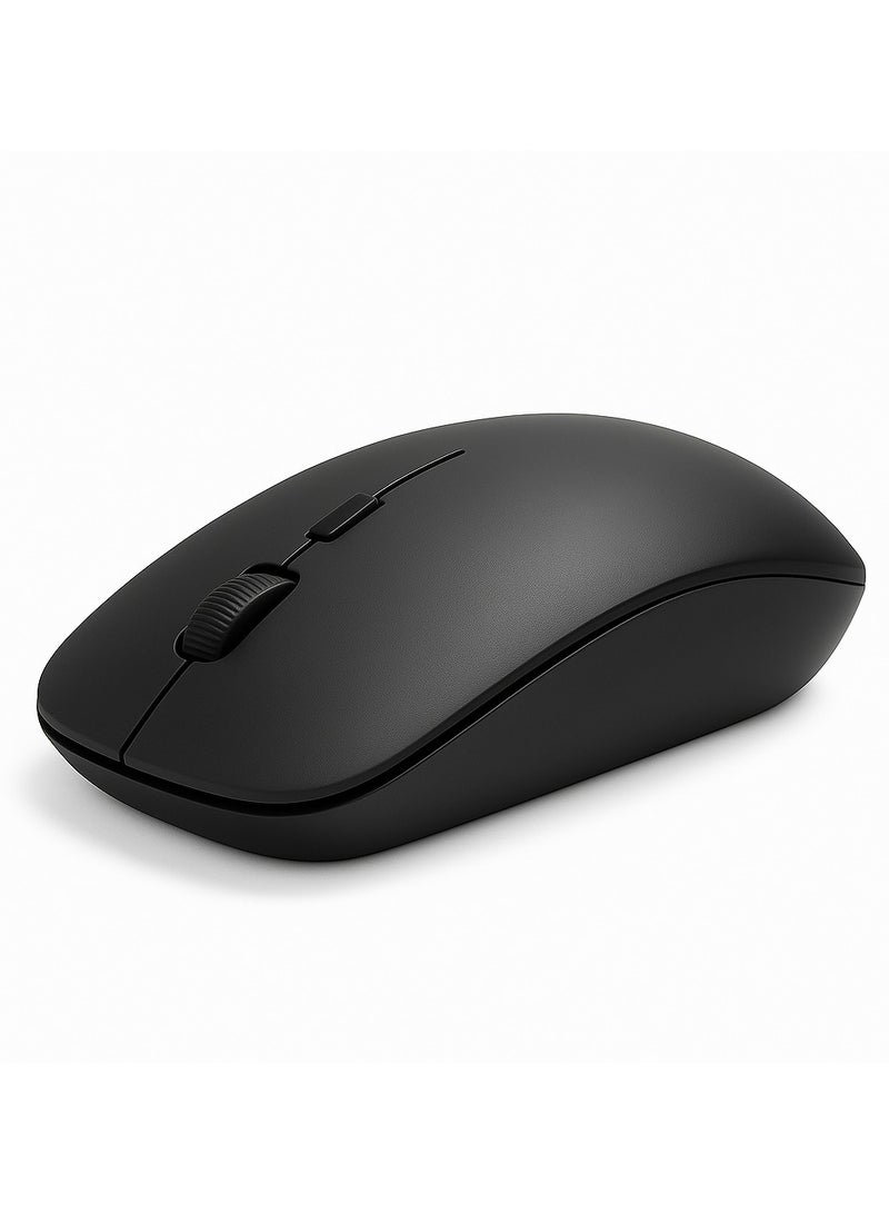 ONEEZO Wireless Mouse, 2.4G Wireless Technology, Optical Tracking, Up to 10m Wireless Range Ergonomic Design, Black - Image 1