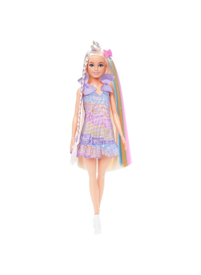 Barbie - Barbie Fun & Fancy Hair Collection Fashion Doll - Blonde (30 cm) - Image 1