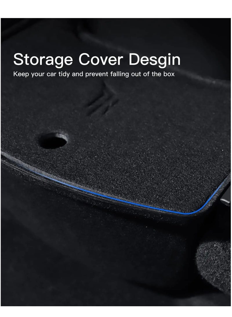 صندوق تخزين لطراز تسلا Y، صينية تنظيم كونسول الوسط الخلفي، ملحقات طراز Y حاوية تنظيم مقعد الصف الثاني 2021 2022 (صندوق ABS الأوسط الخلفي) - Image 5