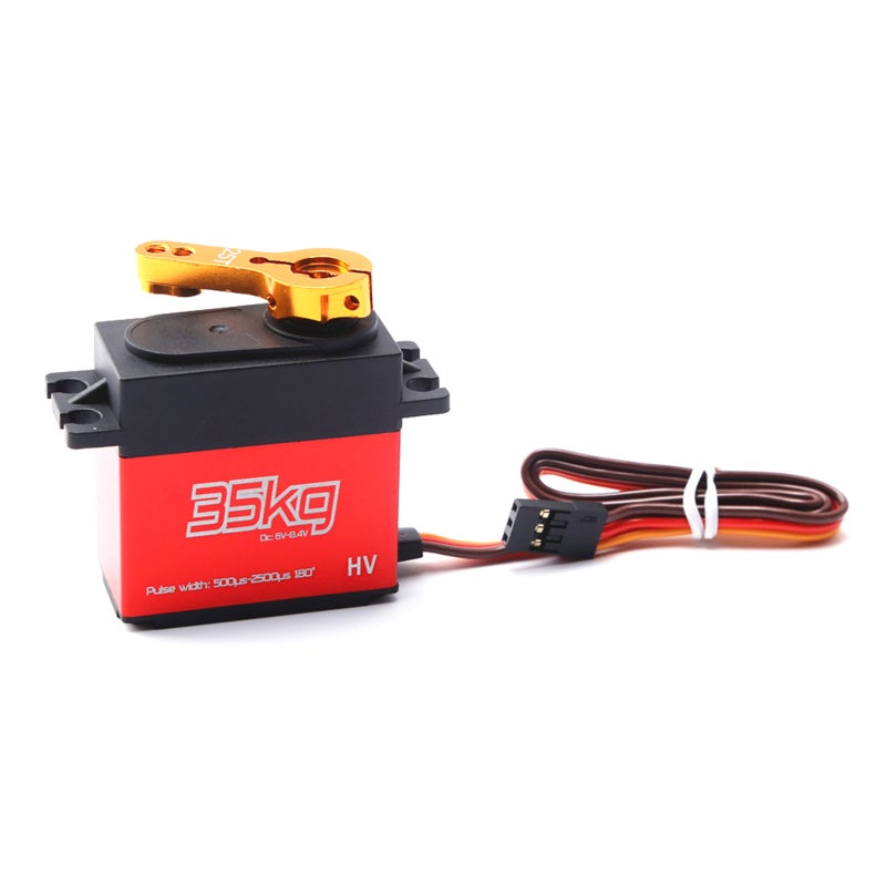35KG Digital Servo Metal Gear Servo Waterproof for RC Cars Robot Manipulator with 25T Servo Arm - Image 1