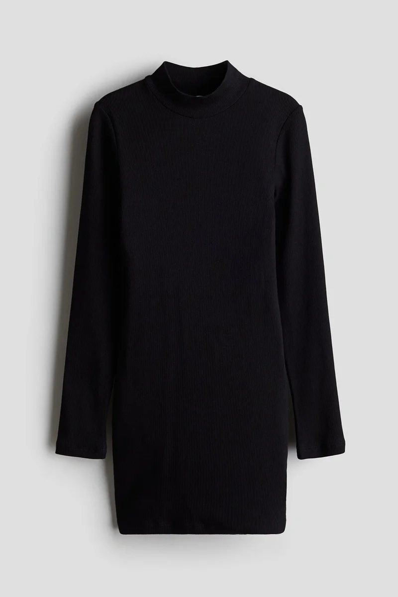 H&M Ribbed Turtleneck Dress