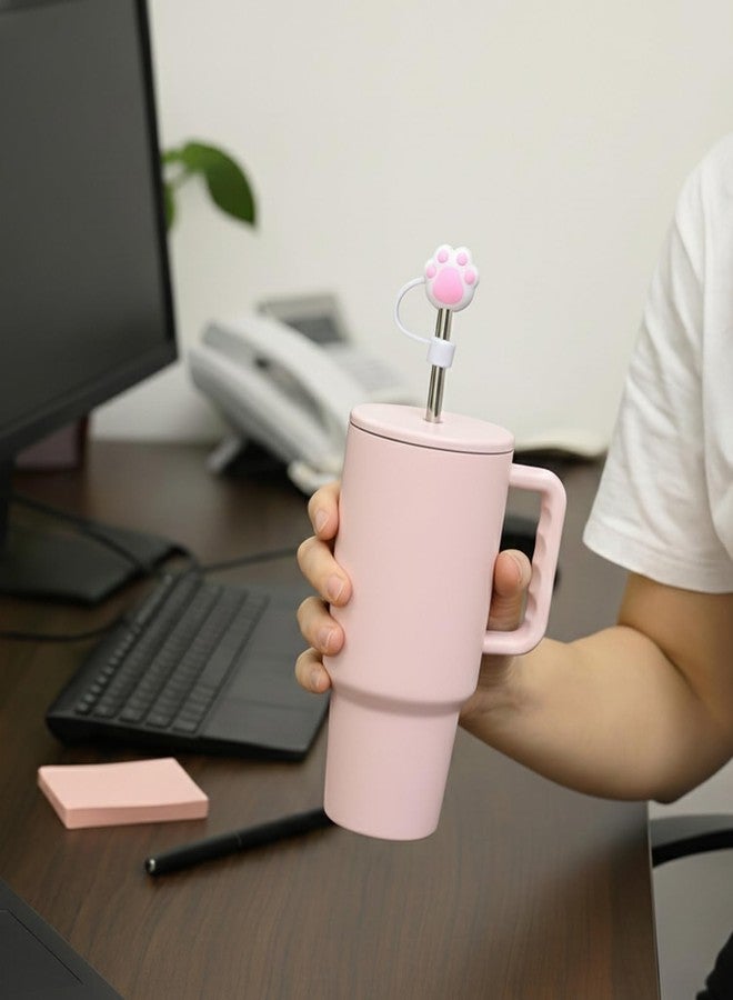 9UP® 8Pcs Silicone Straw Cover Caps for Tumbler | Cute Cartoon Straw Toppers, Reusable Anti-Dust Straw Protector for Stanley Cup & 10mm Straws (Multi-Design) - Image 5