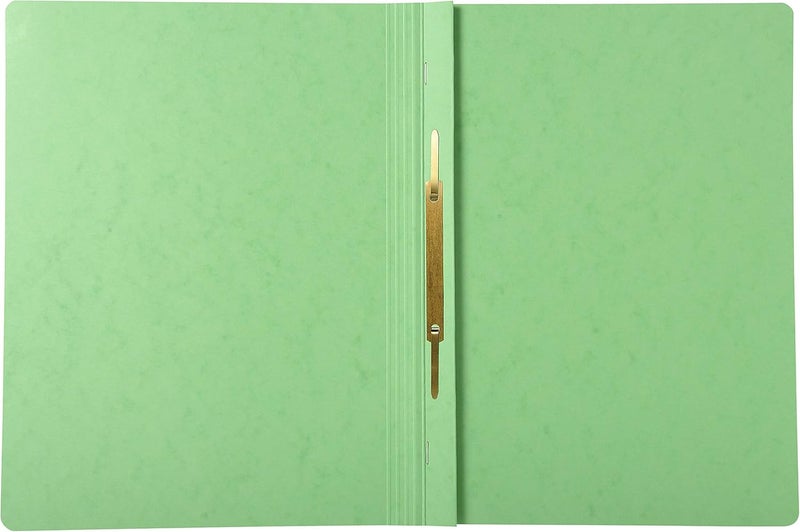 Exacompta Iderama Flat Bar Files, 355 gsm, A4 - Lime Green, Pack of 25 - Image 2