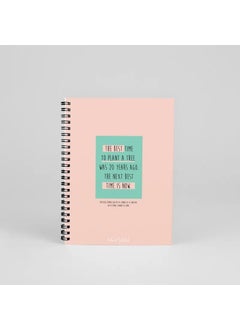 N042 A5 Design Spiral Notebook - The Best Time