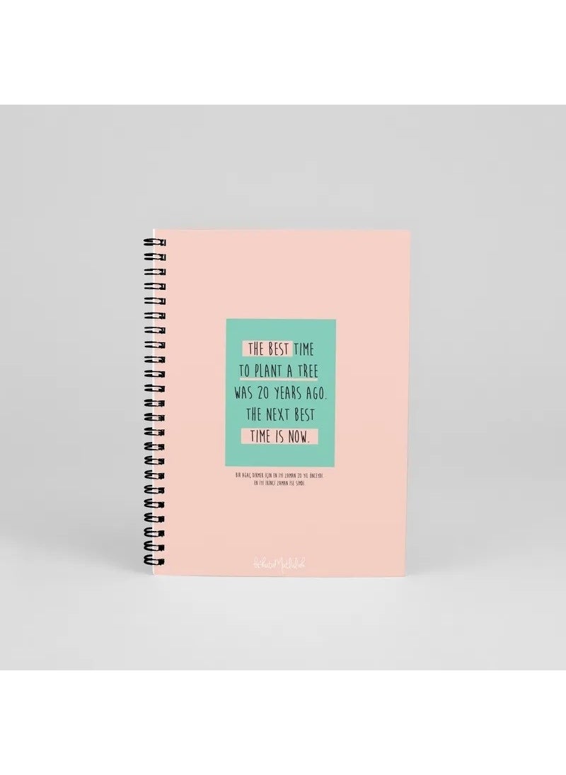 Bikutumutluluk - N042 A5 Design Spiral Notebook - The Best Time - Image 1