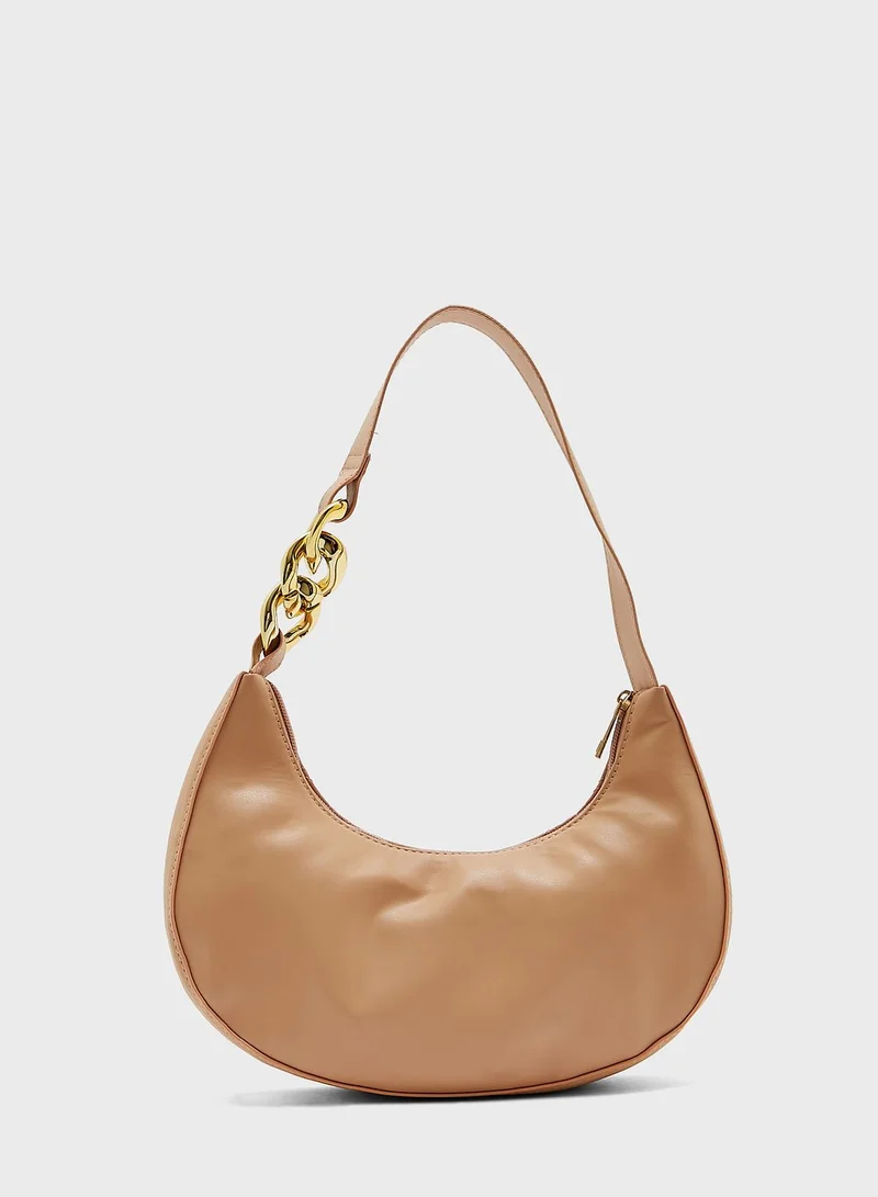 ELLA Circle Quilted Shoulder Handbag