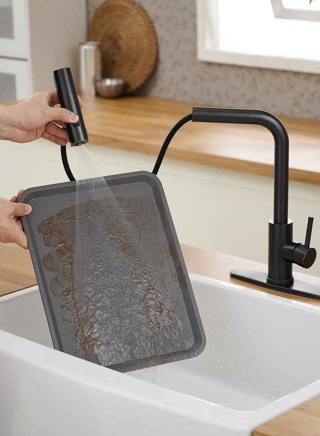 JOOM Kitchen Faucets with Pull Down Sprayer,Waterfall Kitchen Sink Faucet,Commercial Utility Stainless Steel Kitchen Faucets,Single Handle Kitchen Sink Faucet with Pull Down Sprayer for 3 Function,ORB - Image 5