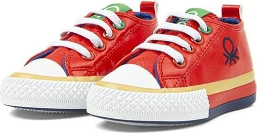 بينيتون Unisex Kids Colorful Sole Kids Sneakers BN-30444