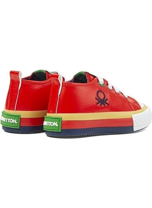 بينيتون Unisex Kids Colorful Sole Kids Sneakers BN-30444