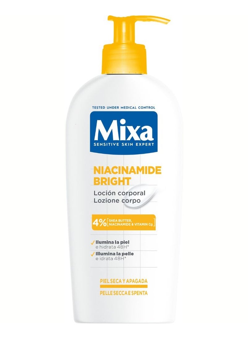 مكسا لوشن الجسم ميكسا نياسيناميد برايت إلومينيتينغ للبشرة الجافة والباهتة 250 مل - Image 1