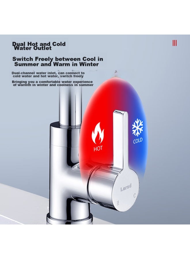 Larsd Basin Faucet, Hot And Cold Rotatable Faucet, Bathroom Sink Faucet For Face Washing And Hand Washing, Ld82011 - Image 5