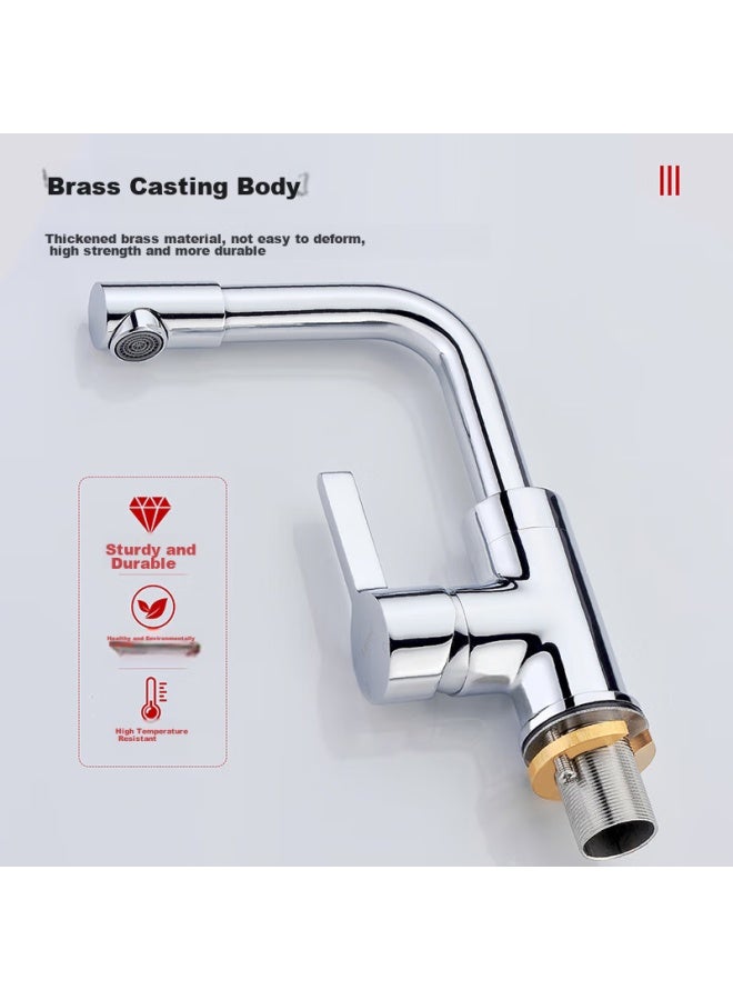 Larsd Basin Faucet, Hot And Cold Rotatable Faucet, Bathroom Sink Faucet For Face Washing And Hand Washing, Ld82011 - Image 3