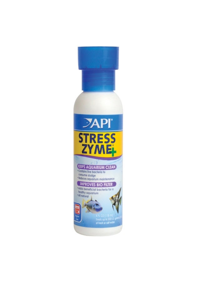 API Stress Zyme (4 oz), Aquarium Bacterial Cleaner, Sludge Remover, Tank Water Treatment, 300 Million Live Bacteria, for Maintenance, Fish Health - Image 2
