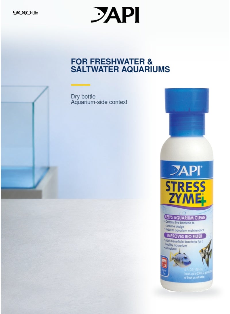 API Stress Zyme (4 oz), Aquarium Bacterial Cleaner, Sludge Remover, Tank Water Treatment, 300 Million Live Bacteria, for Maintenance, Fish Health - Image 5