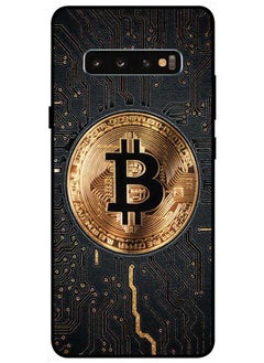 Protective Case Cover For Samsung Galaxy S10 Plus Smart Series Printed Protective Case Cover for Samsung Galaxy S10 Plus Bitcoin