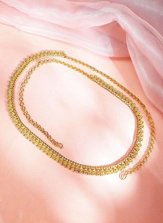 Rubans 18K Gold-Plated Traditional Motif Design Kamarbandh – Perfect for Ethnic Looks for Women & Girls - Image 3