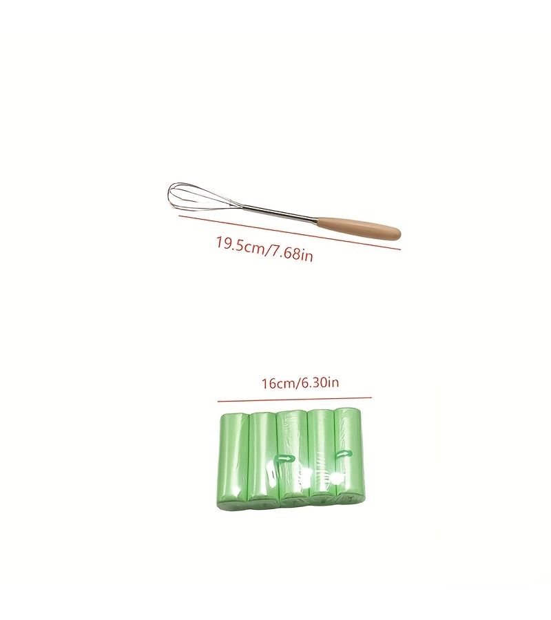 Kitchen Utensil Set With Whisk And Five Waterproof Leak Resistant Trash Bags - Image 1