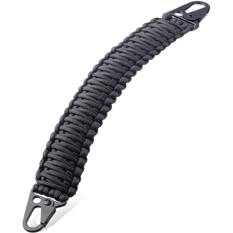 Pitozer Tactical Paracord Handleï¼Œ9-core Weaving Paracord Strap for Backpack Handle Replacementï¼ŒMolle Attachment with Metal Clips for Water Bottle Holder Sling Bags - Image 1